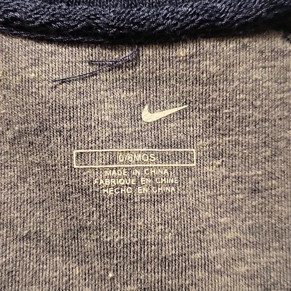Nike Varsity Zip Up Sweatshirt Navy Blue White Baby 0/3 Months Y2k